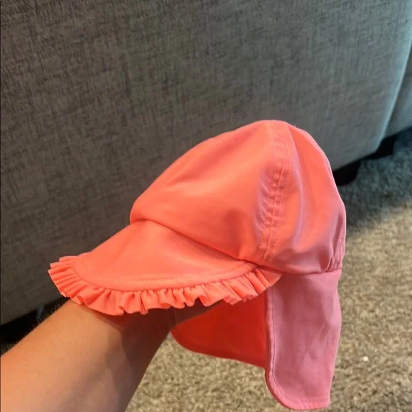 Pink Ruffled Sun Hat - Picture 1 of 1